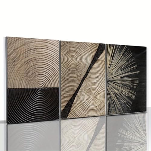 Affiches sur toile abstraites LSYALUCK 20x35cm avec cadres pour salon