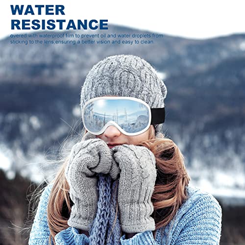 Henoty Ski Goggles, 100% Uv Protection Otg Snow Goggles For Men Women Youth Adult - Uv Protection Foam Anti-Scratch Dustproof(A2-B/M) #TOP4