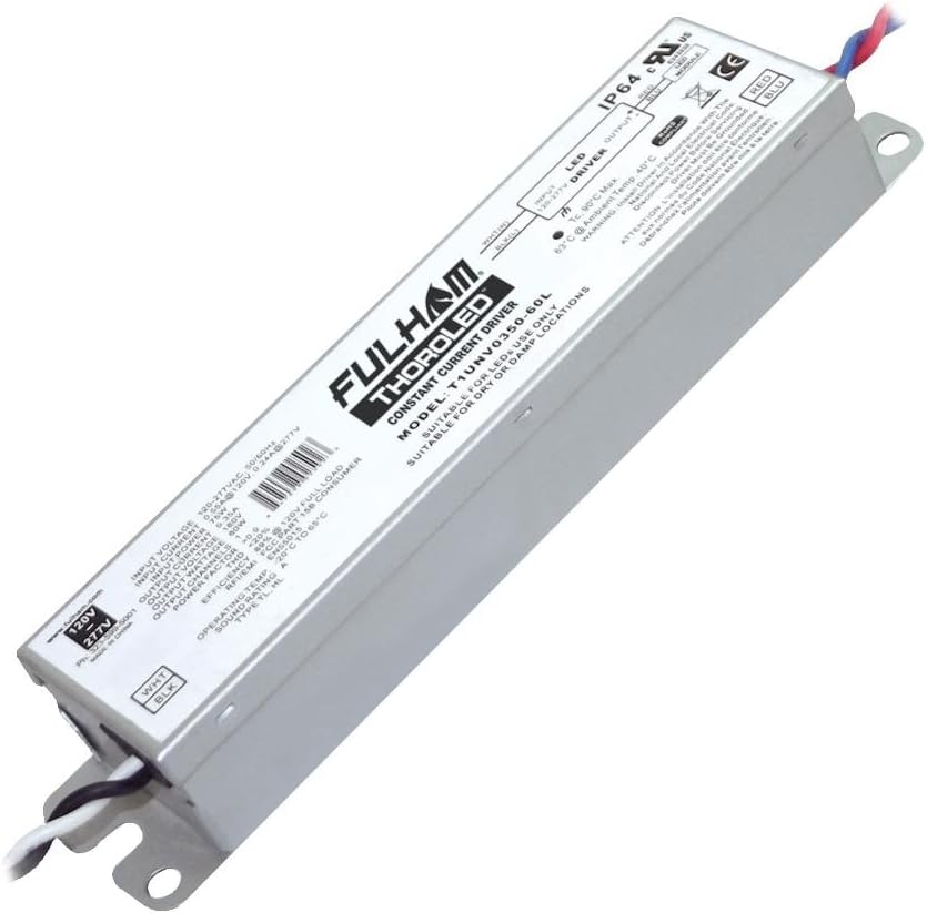 Fulham 02502-60 watt 120/277 volt ThoroLED Single Channel LED Driver (T1UNV0350-60L)