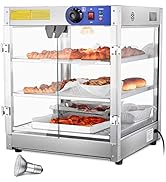 WeChef Commercial Food Warmer 3-Tier 20x20x24" Countertop Food Pizza Pastry Warmer Display Case 7...