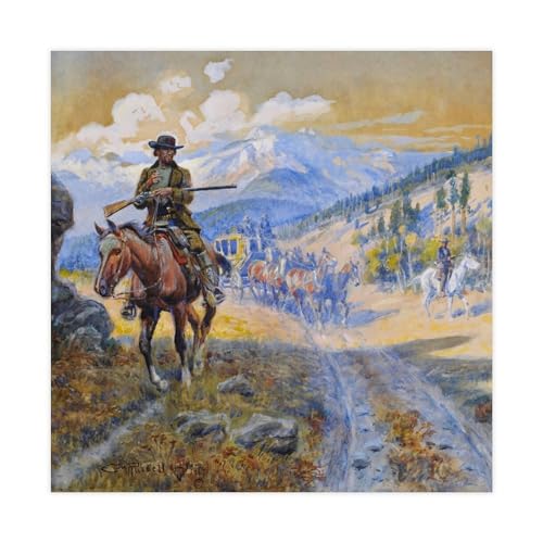 Impression sur toile Guns Were Locks par Charles Mari | Décoration sans cadre 71x71 cm