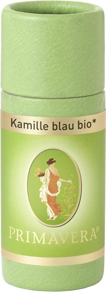 PRIMAVERA Ätherisches Öl Kamille blau bio 6 x 1 ml - Aromaöl, Duftöl, Aromatherapie - entzündungshemmend, beruhigend - vegan