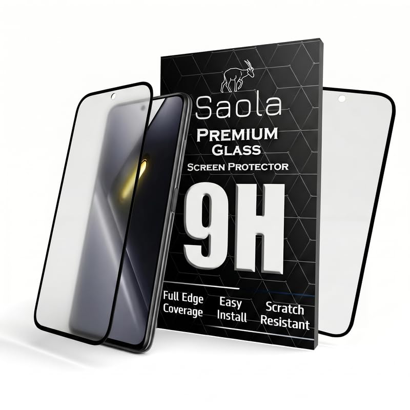 Image of Saola HD Matte Tempered Glass With 18H Hardness For Poco X8 Pro Max (PACK OF 1) with Hassle-less Installation Kit. Full screen Coverage. 6.83 inch