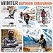 Balaclava Ski Mask Windproof Thermal Winter Face Mask for Men Women Full Face Cover for Cold Weather Skiing Motorcycle Black