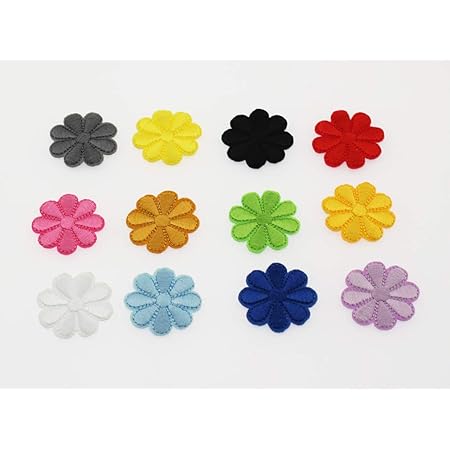 Amazon Olive G 可愛い おしゃれ アイロンワッペン お花 １２色セット ワッペン アップリケ 通販
