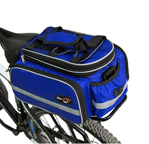 Disconano® Waterproof Multi Function Excursion Cycling Bicycle Bike Rear Seat Trunk Bag Carrying Luggage Package Rack Panniers with Rainproof Cover