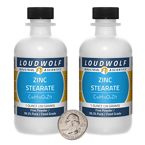 Zinc Stearate/Fine Powder / 2 Ounces / 99.3% Pure Food Grade
