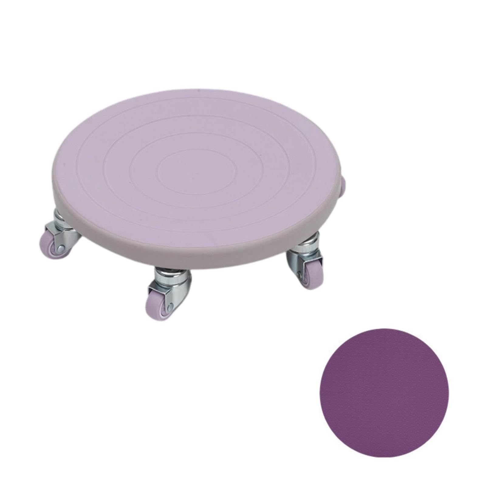 Six Wheel Fitness Disc Cushioned Training Disc Concentric Circular Pattern Core Glider Purple-image-13