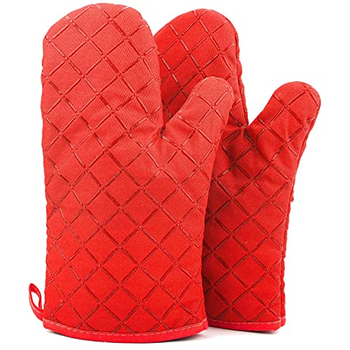 Guantes de algodón lavables resistentes al calor para horno y microondas 2
