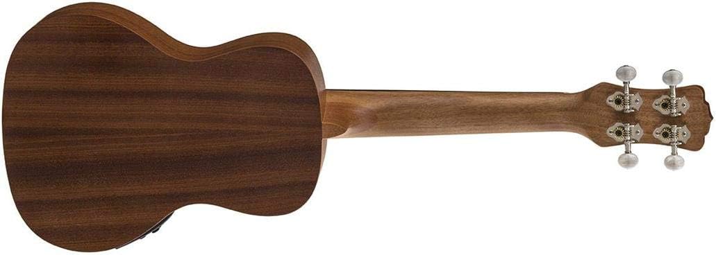 Luna Maluhia Peace Concert Acoustic/Electric Ukulele with Preamp & Gig Bag, Satin Natural