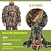 Wild Cedar Silent Binocular Harness Chest Pack, Hunting Bino Case with Dual MOLLE Straps, Binocular Harness with Detachable Chest Strap Rangefinder Pouch Rain Cover for Saddle Hunting Bird Watching