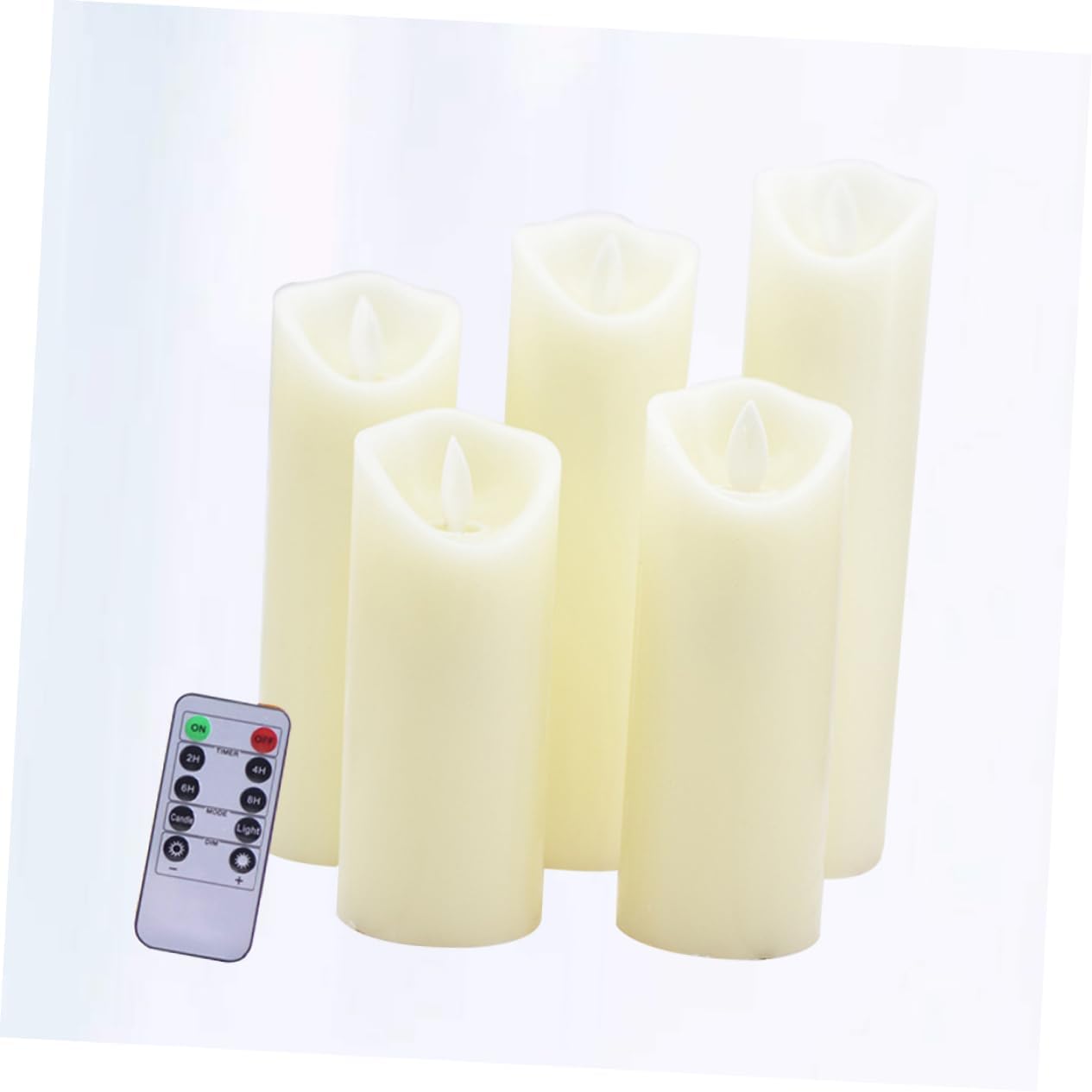 Tofficu 5pcs Flameless Electric Candles Set Decorative Lamps for Home Wedding Banquet Decorations
