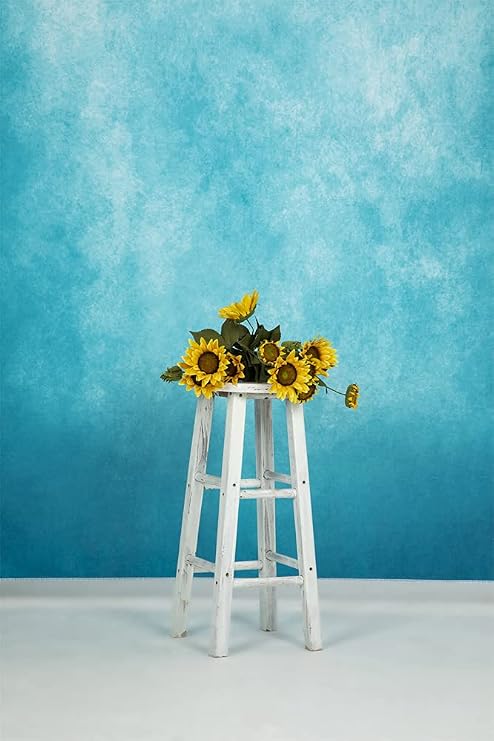 Kate 1.5x2.2m Blue Portrait Backdrops Abstract Blue Photography Backgrounds Vintage Backdrops