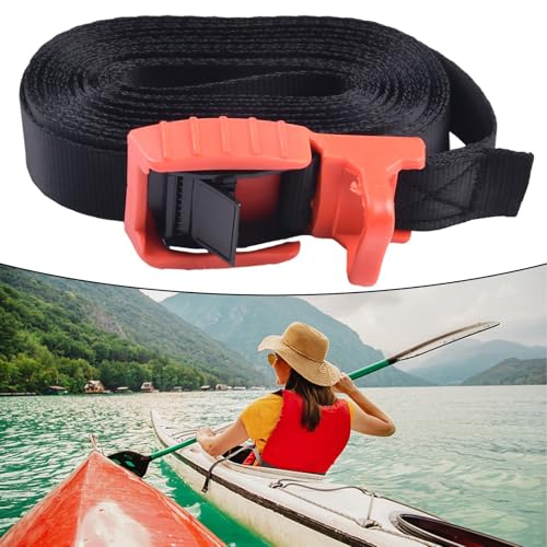 Correas de amarre fiables para kayak, hebilla de silicona y cincha de poliéster resistente, elige 4 5 m o 6 m (6 m)