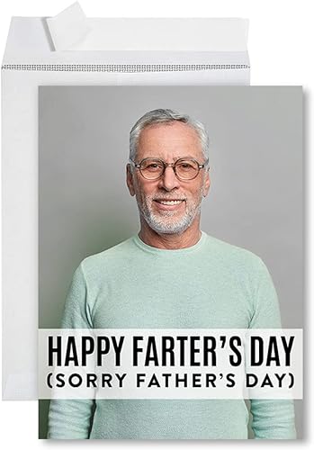 Miniatura 9 de Andaz Press Tarjeta divertida jumbo para el día del padre de 8.5 x 11 pulgadas con sobre, variedad de bromas de papá, regalo del día del padre para