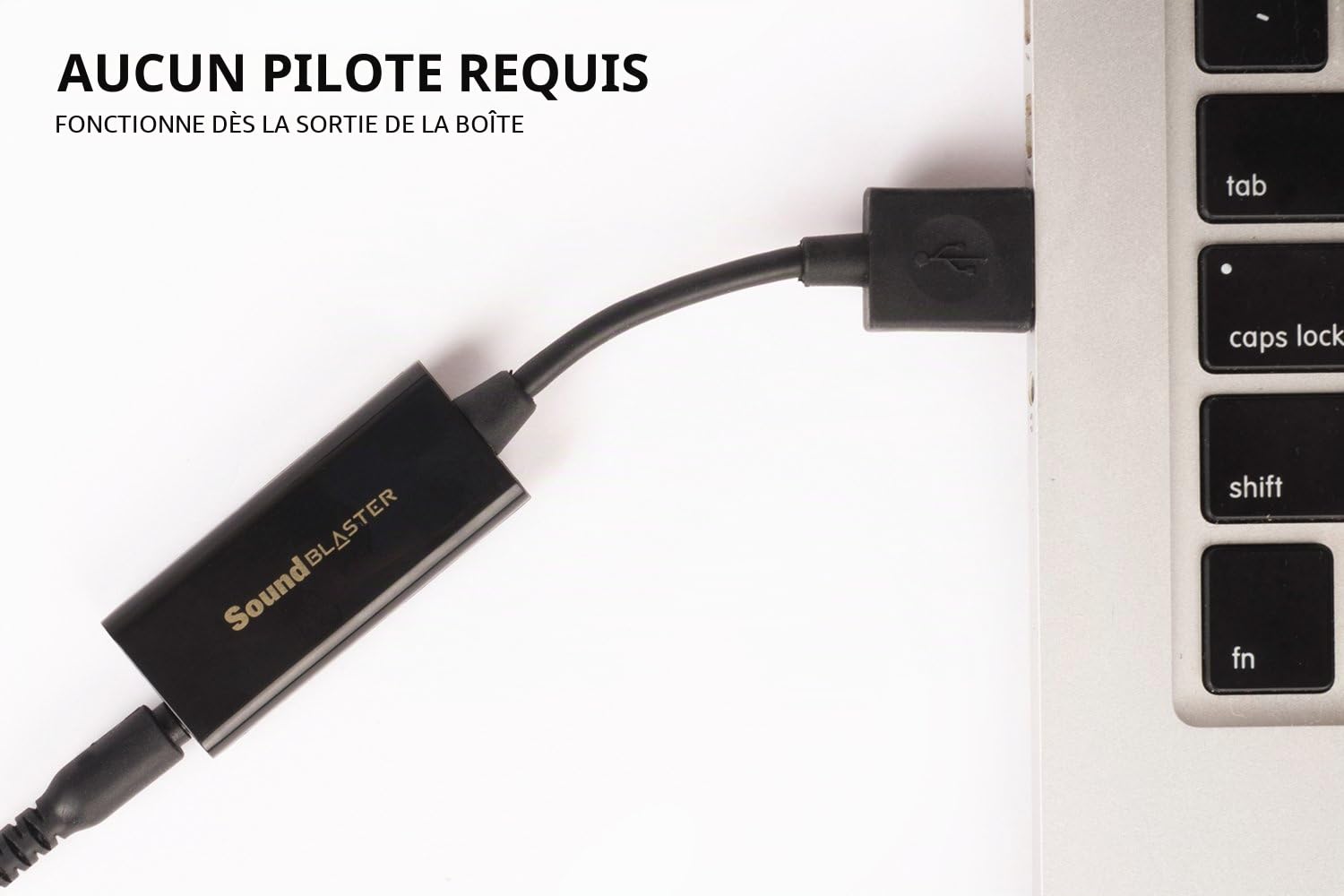 Creative Labs Sound Blaster Play! 3 Adaptateur de Son USB Externe pour Windows et Mac Plug and Play (Aucun Pilote requis) Mise à Niveau vers la Lecture 24 Bits 96 kHz