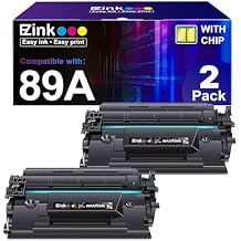 E-Z Ink 89A Toner Cartridge with Chip Compatible Replacement for HP 89A CF289A 89X CF289X for HP LaserJet Enterprise M507 M507dn M507dng M507n M507x MFP M528dn M528f M528c M528z Printer 2 Black