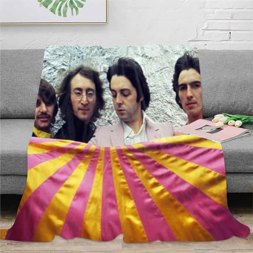 CHEWYZ Couverture The Beatles, couvertures en Peluche, Couverture Polaire en Microfibre, Couverture de canapé, Couverture imprimée 3D pour Adultes et Enfants, Douce et Chaude 100x130cm - Les Beatles, Paul McCartney, John Lennon, RIngo Starr, George Harrison CHEWYZ Couverture The Beatles, couvertures en Peluche, Couverture Polaire en Microfibre, Couverture de canapé, Couverture imprimée 3D pour Adultes et Enfants, Douce et Chaude 100x130cm – Image 4