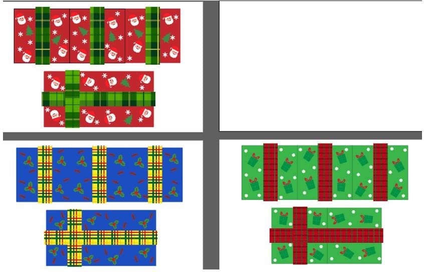 Boîtes cadeaux de Noël lumineuses résistantes pour embellir une cour extérieure