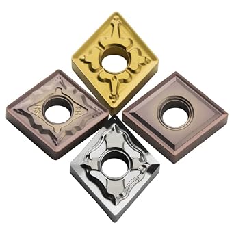 Tool Part for 10pcs CNMG120404 CNMG120408 Insert for External Turning Tool CNMG12 Aluminium Blade Stainless Steel Cutter CNC LAT - Insert Widthmm KT60 / Angle CNMG120404 / Shank Diameter HQ