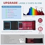 Red Light Therapy Infrared Light Therapy Wrap Belt Wearable Large Pad for Body Waist Back Shoulder Leg Knee, LED 660nm&850nm Red Light Belt Device with Timer Remote Controller, Ideal Gift - Image 2