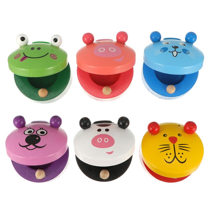 Amazon.co.jp: Toyvian カスタネット 5個 動物カスタネット 打楽器