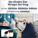 XFSRG Ohrenschutz Hund Soft Dog Kopfwickel Calming Hoodie Noise Protection Verstellbarem für Angstlinderung und Beruhigung(Dunkelblau/S)