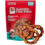 Country Kitchen Rawhide Free Beef Rings Dog Chews, 7 Count