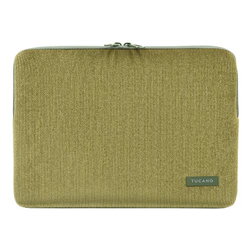 Housse Tucano 12-13" pour MacBook Pro et Air en corduroy vert olive - 4