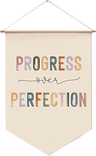 Miniatura 6 de Bandera colgante de pared "Las cosas buenas llevan tiempo" con afirmaciones positivas, decoración de pared, regalo de inauguración de la casa, arte