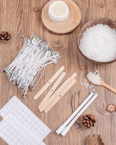 VABNEER Kerzendocht 100 Stück Cotton Candle Wick für die Kerzenherstellung Candle DIY (10cm/4in)