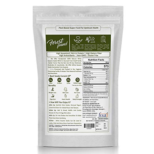 Image of Forest Found Organic White Sesame Seeds /Safed Til | Fresh Crop & Nutritious