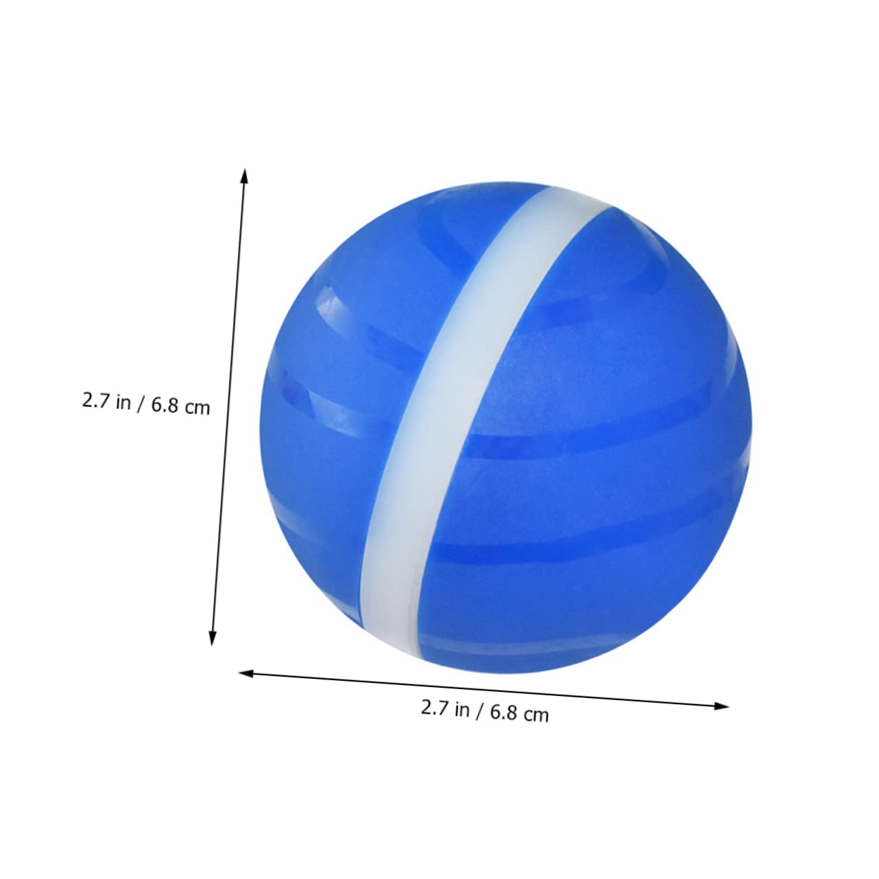 Happyyami 2 Piezas Pelota de Juguete para Mascotas Juguete automático para Gatos Pelota iluminada Gato Juguetes Juguete pequeño Mascota Jugando a la Pelota Gato rodando Bolas USB AbS