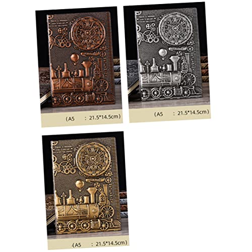 Carnet de notes vintage sculpté vert bronze, une idée cadeau originale