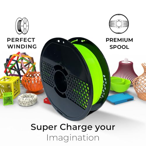 Image of NFIL3D Premium HS PLA+ Fluoro Green - 3D Printing Filament | Compatible with All 3D Printers | 1.75mm | 1Kg Nett Weight