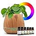 Vigor Lifestyle Goods® Aroma Diffuser 500ml mit Flowerpot Funktion - Duftöl Diffuser Aromatherapie - Inkl. 6X Ätherische Öle - Für Arbeitsplatz oder Zuhause - Luftbefeuchter mit Dekorationsflair