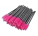 Produktbild DaoRier 50 PCS Einweg-Wimperntuschenstäbe Wimpernapplikator Augenbrauenpinsel von (Pink Red), Rote Rose, 9cm 50PCS, Wie Gezeigt