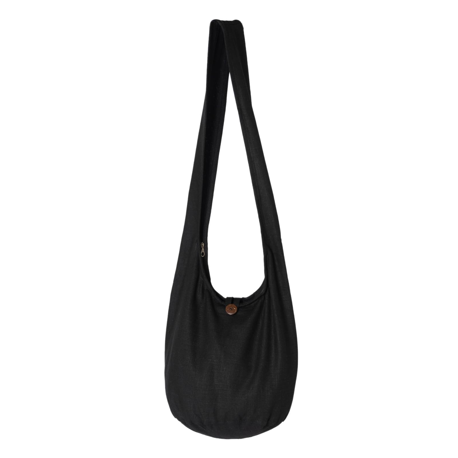 Panasiam Unisex Black Shoulderbag, Hemp, In M