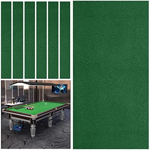 Aiotvei Billiard Cloth-8.5ft Beginners Pool Table Felt Cloth for 8ft Pool Tables, Nylon & Felt Blended Billiard Protector with 6 Cloth Strips, Used for Home, Clubs, Bars