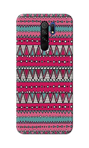 Image of Printed Hard Back Cover Case for Mi Poco M2 | Mi Poco M2 Reloaded Back Cover (Geometric Vintage Pattern) -1803