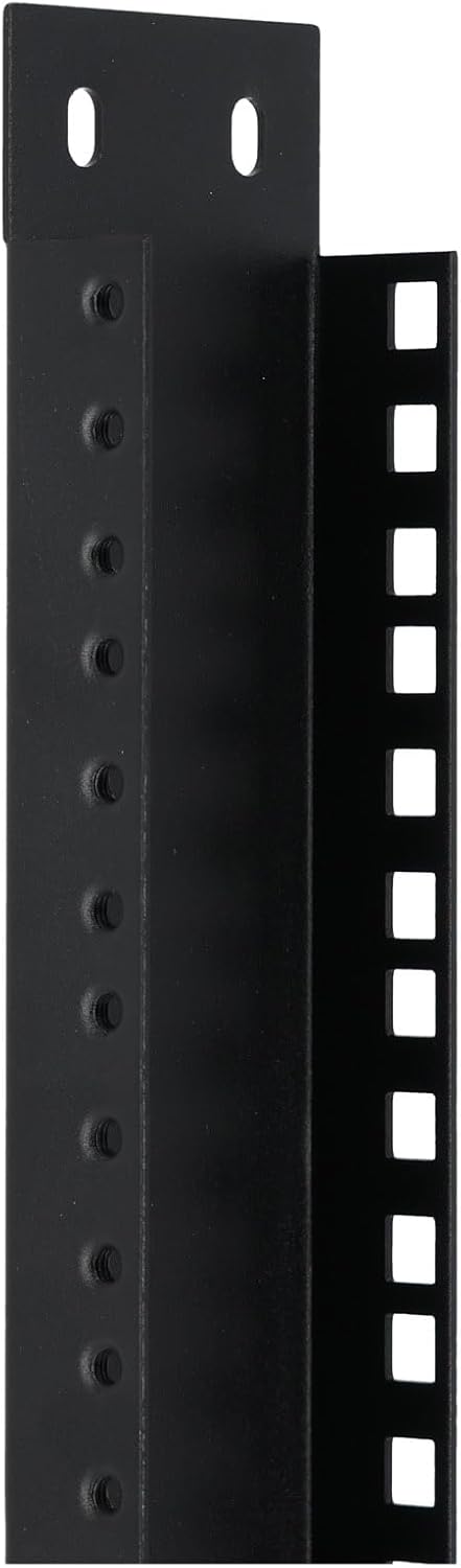 Rockville RAIL20U 20U Reversible Rack Rails with M5 Circle or Square Screw Holes -37.4" Rackmount Rails for 6U Racks, Quick Gear Installation with Circle Holes or Secure Installation with Square Holes