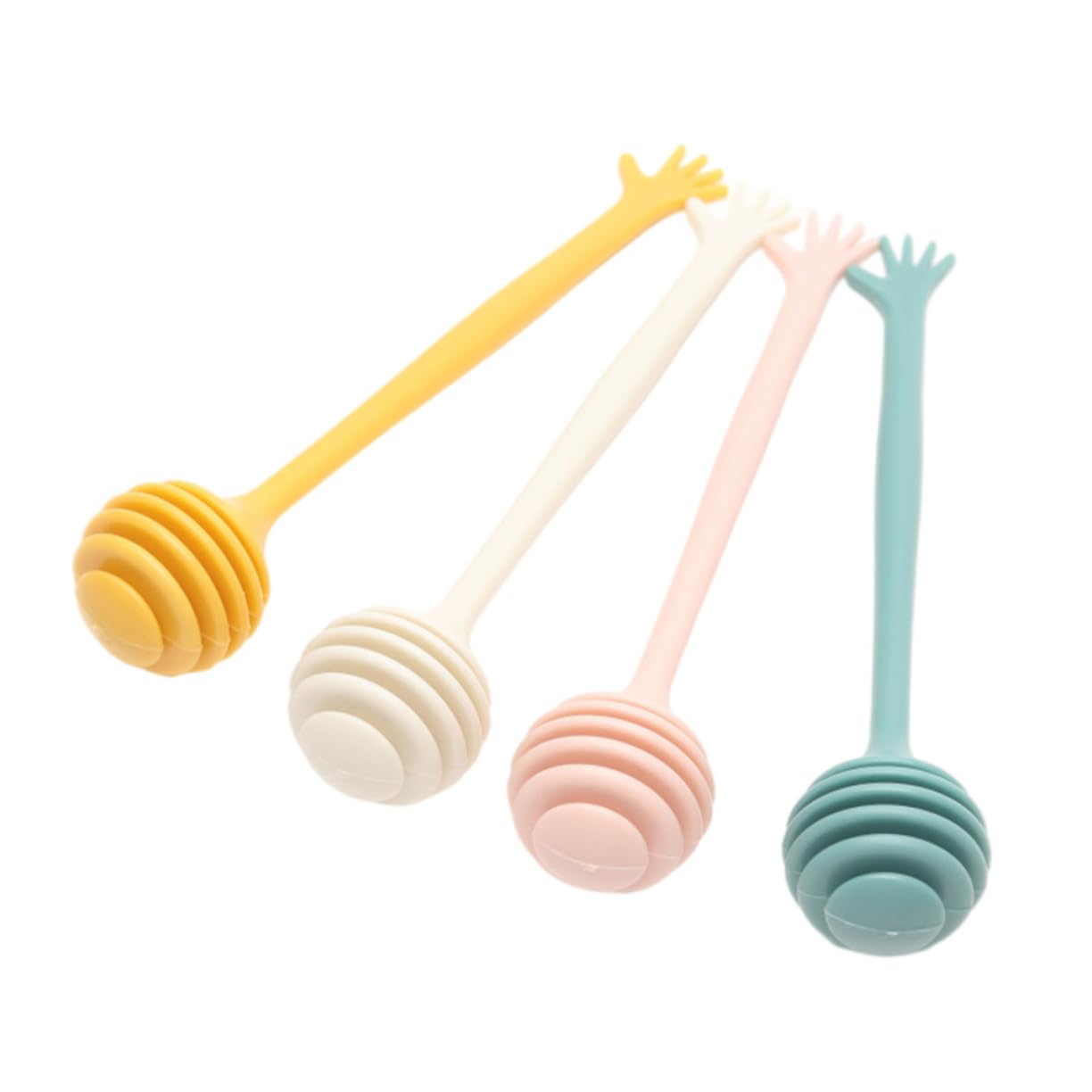 MAGICLULU 2sets 4pcs Assorted Color Honey Stirring Sticks Practical Honey Stir Rods for Beverages and Syrups Easy to Use and Clean for Home Parties and 4pcs*2