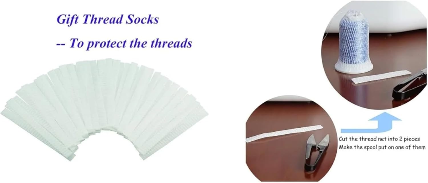 Sewing Kit For Adults 40 Colors (60wt) 1000M Sewing Embroidery Thread Kit