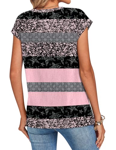 Image of Zeagoo Womens Tops Summer Casual Cap Sleeve Tshirts Shirts Business Dressy Spring Fashion Outfits Trendy Clothes