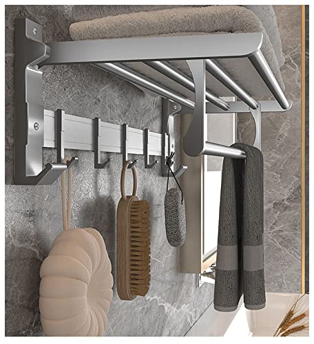Porte-serviette de bain et étagère de rangement pour une salle de bain zen et rangée