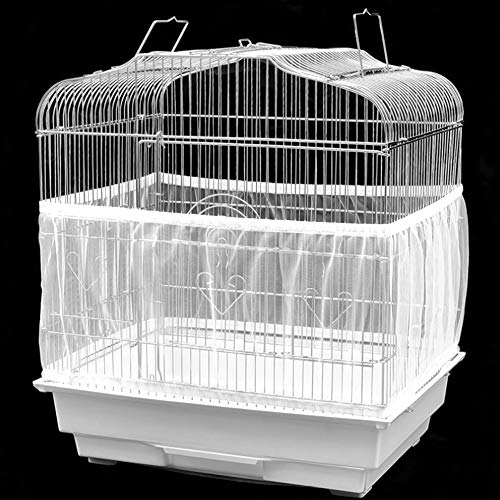 Qwert co. bird cage skirt mesh bird seed catcher parrot…