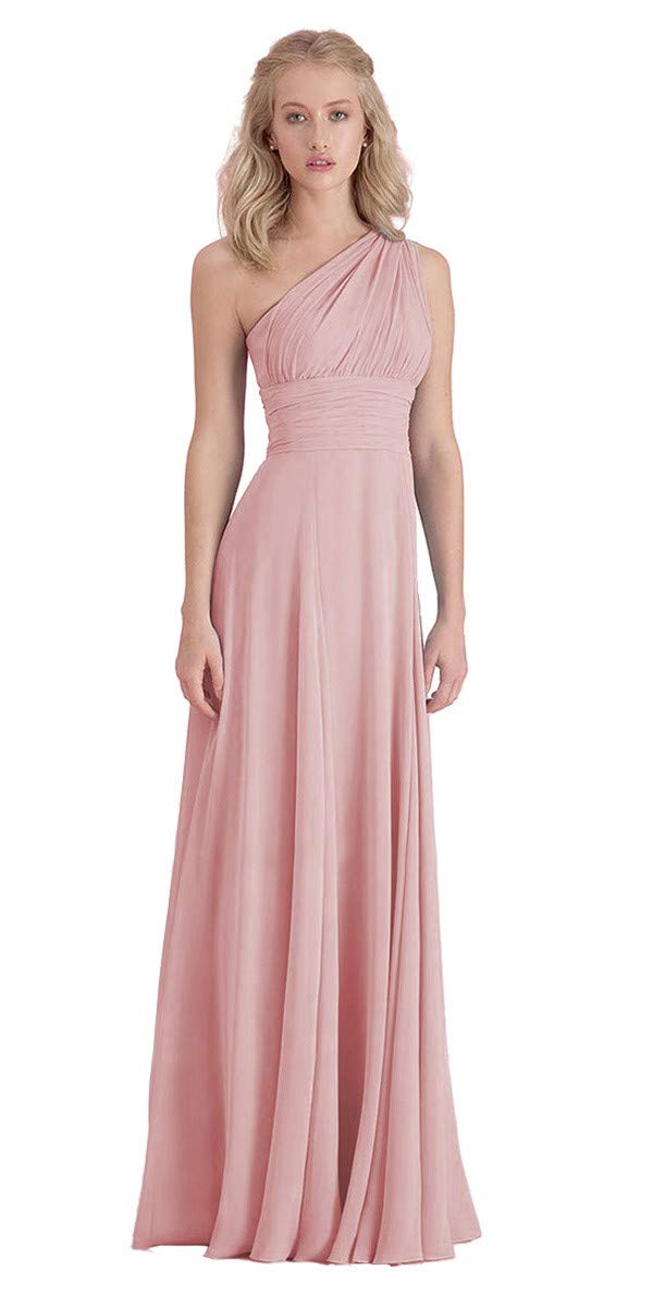 Lecureler Convertible Prom Bridesmaid Dress Blush Size 10