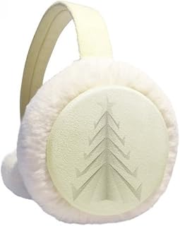 Abafador de orelhas de lã branco abstrato origami inverno inverno gorro de tricô para ambientes externos