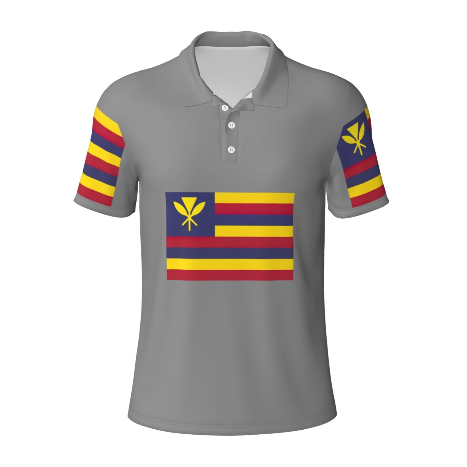 Chemise décontractée manches courtes légère drapeau royaume d'Hawaï - 8