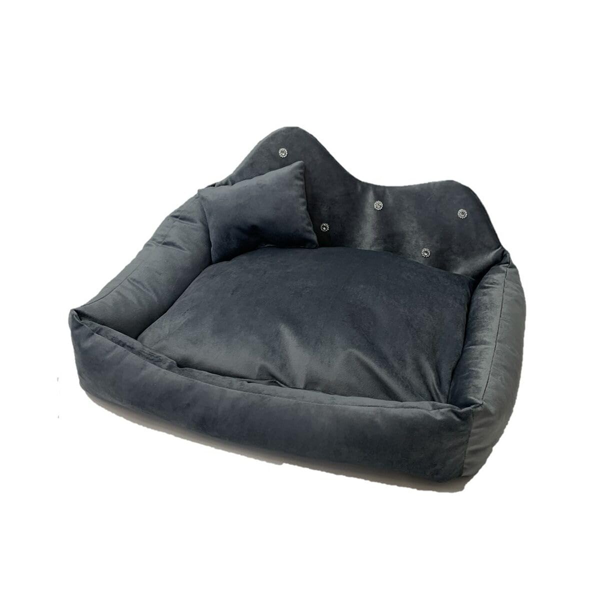 Lit pour animal de compagnie XXL GO GIFT gris pour le salon ou les voyages